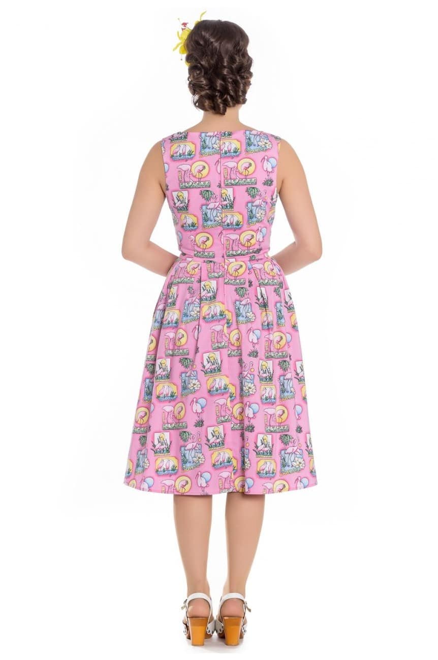 Robe finies flamingo rose