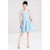 Robe fleurie bleue