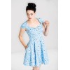 Robe fleurie bleue hell bunny