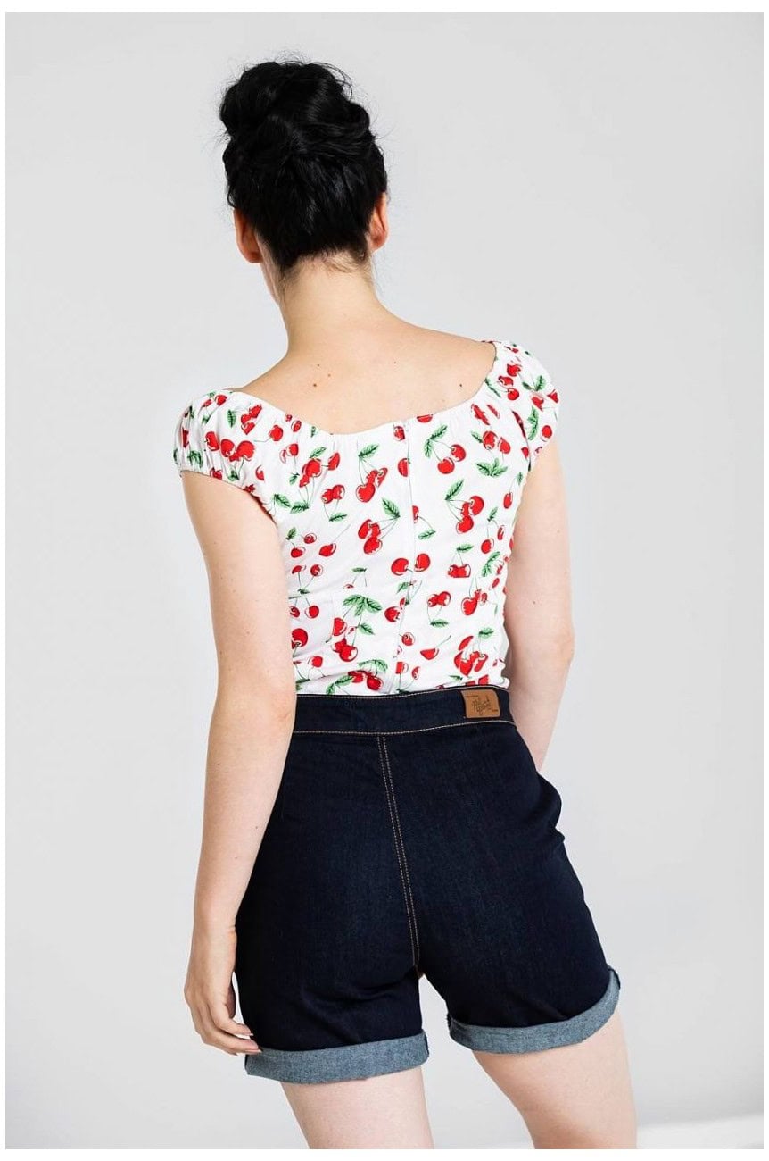 Haut cerises pin-up retro