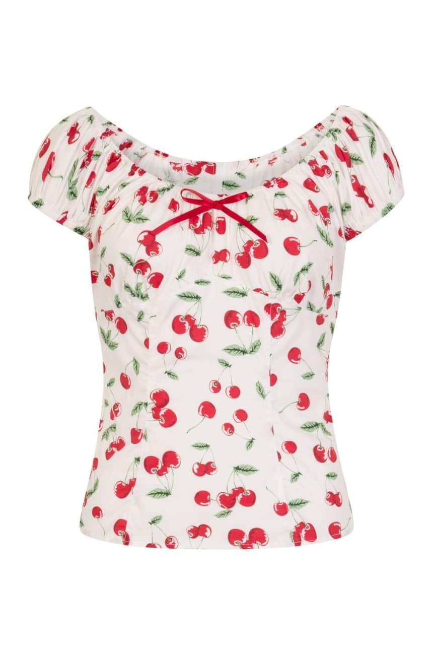 Haut cerises pin-up vintage