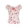 Haut cerises pin-up vintage