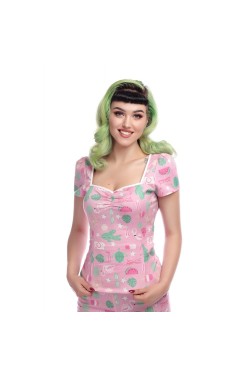 Haut flamant rose pin-up
