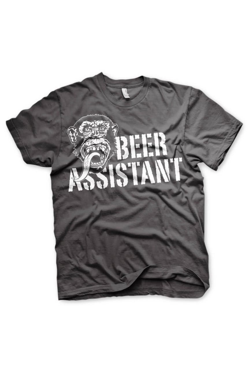 Tee shirt gris beer assistant Gas monkey garage