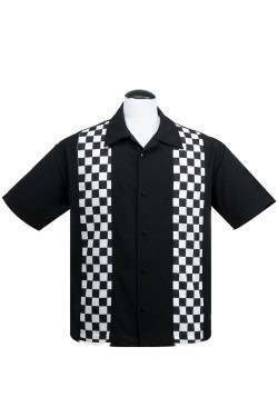 Chemise V8 rockabilly damier