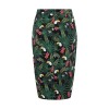 Jupe motif tropical vintage