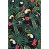 Jupe portefeuille motif tropical rétro