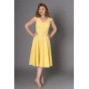 Robe swing jaune années50