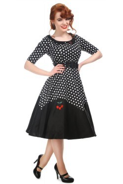 Robe rockabilly a pois 50s