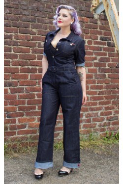 Combinaison en jean femme