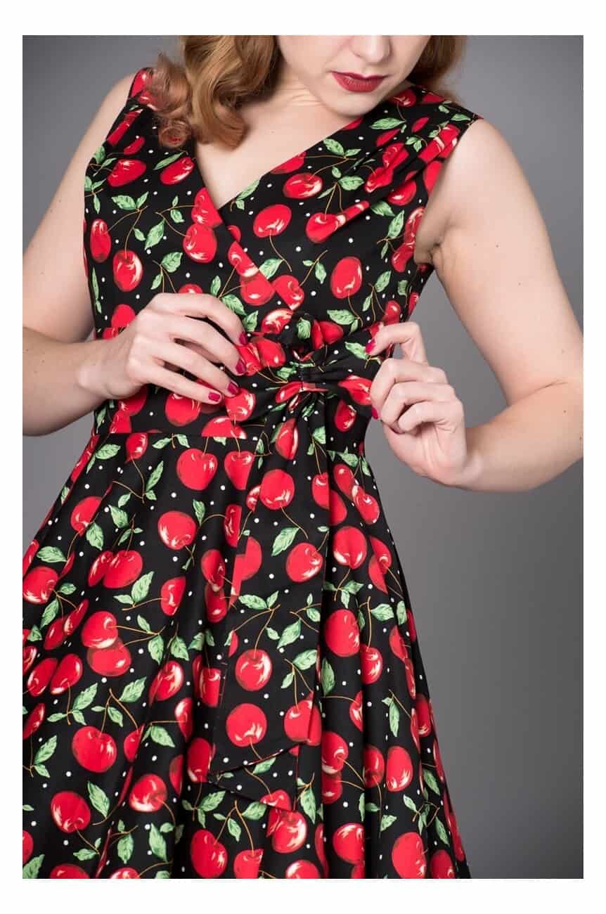 Robe cerise longue