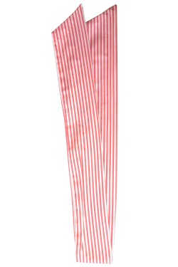 Bandeau cheveux rose et blanc rayé