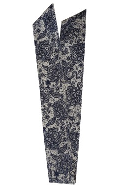 Bandeau serre tete floral noir et blanc