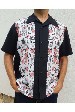 Chemise année50 tiki cocktail