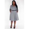 Robe Vichy Zara Noir Et Blanc Taille M - Mini Robe En Coton, Neuve Avec étiquettes