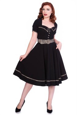 Robe rockabilly 1950 léopard