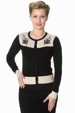Cardigan rock n roll hirondelles