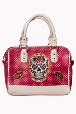 Sac rose tete de mort