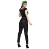 Salopette a pois pin up taille haute