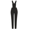 Salopette a pois vintage taille haute
