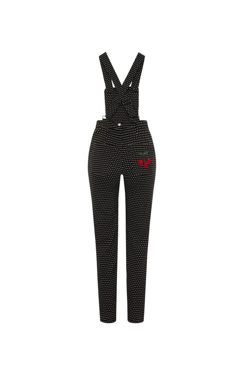 Salopette retro pin up taille haute