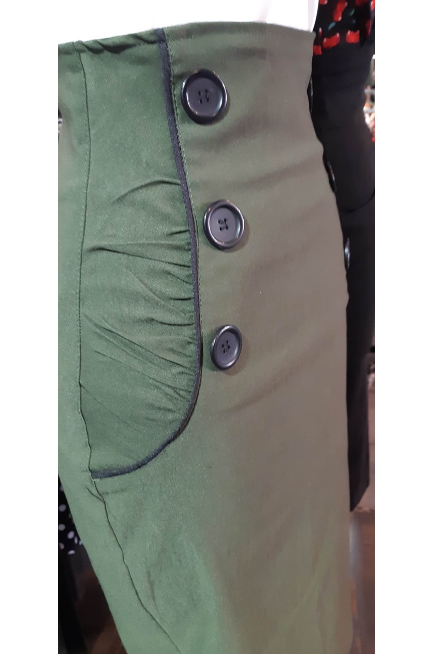 Jupe militaire crayon 1950