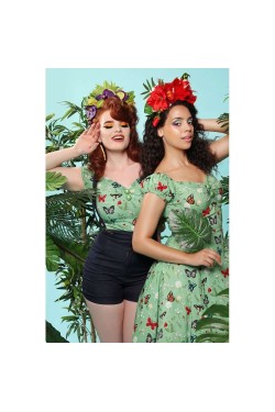 Robe papillons collectif pin-up