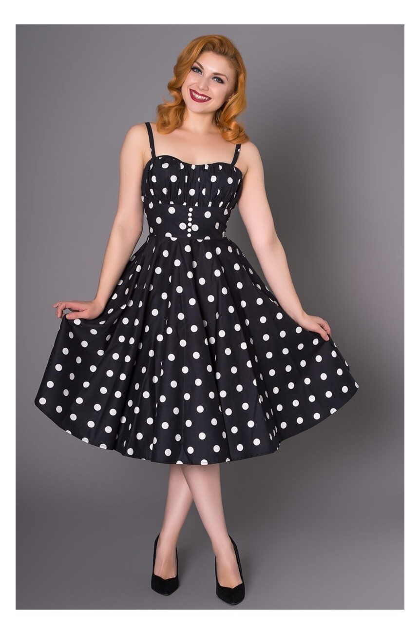 Robe pin up a pois
