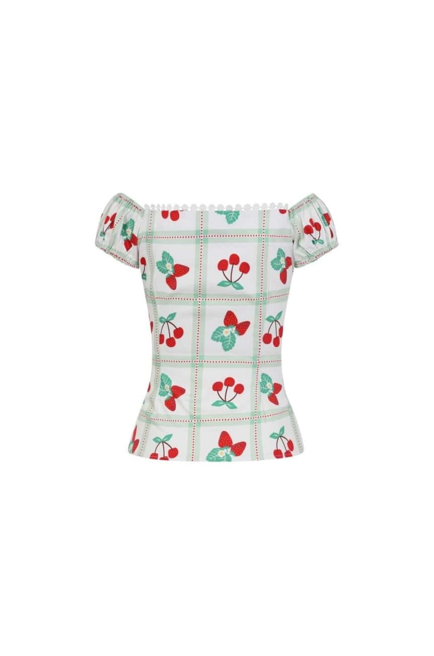 Haut Dolores cerises et fraises