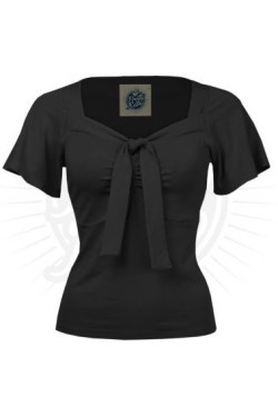 Haut pin-up noir avec cravatte