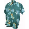 Chemise aloha homme teal