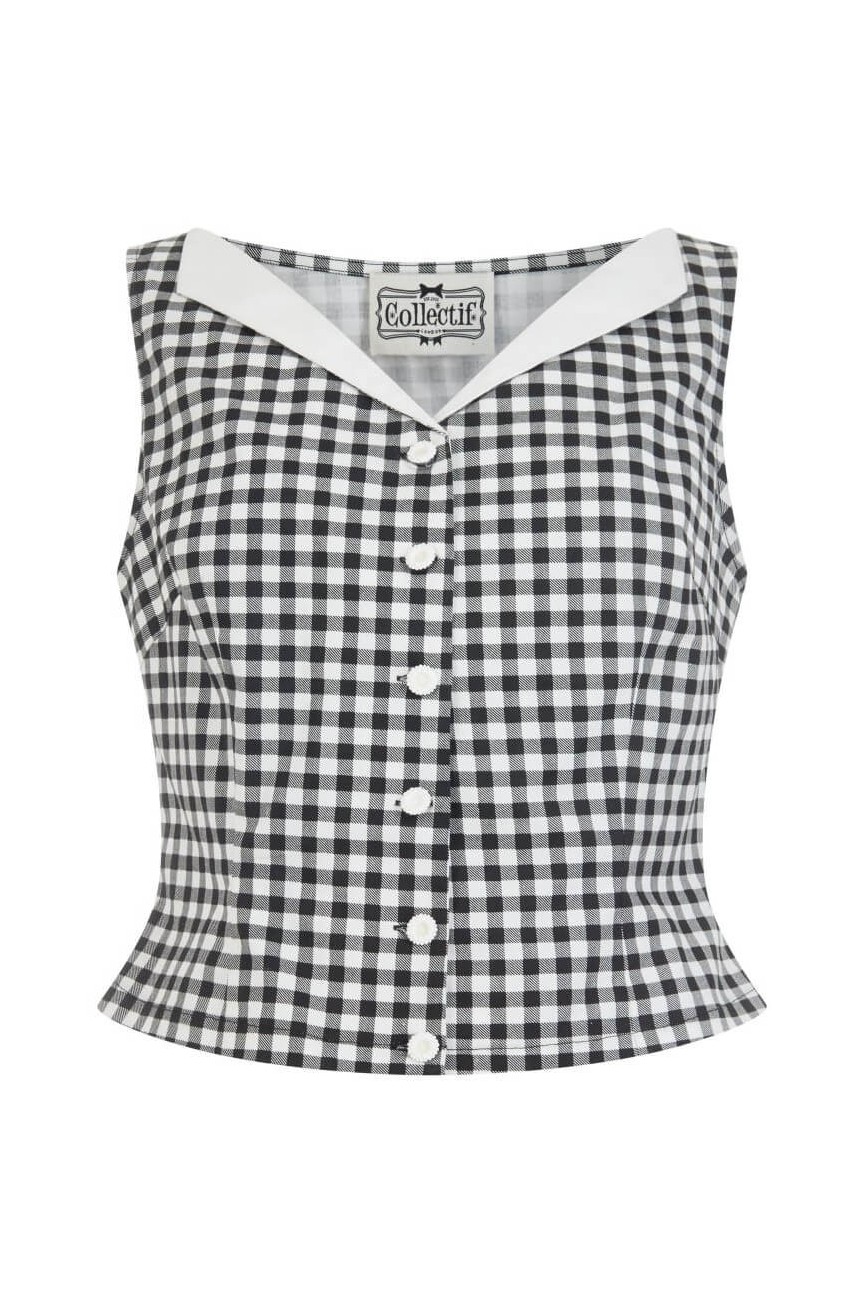 chemisier pin-up vichy Collectif