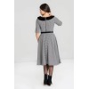 Robe rétro pied de poule