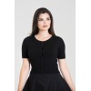 Cardigan noir col rond