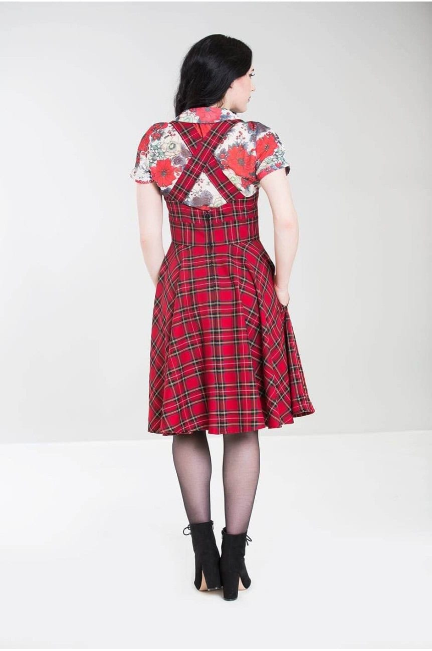 Robe écossais rouge