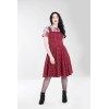Robe écossais rouge rétro