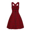 Robe tartan rouge