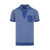 Polo vintage bleu pour homme