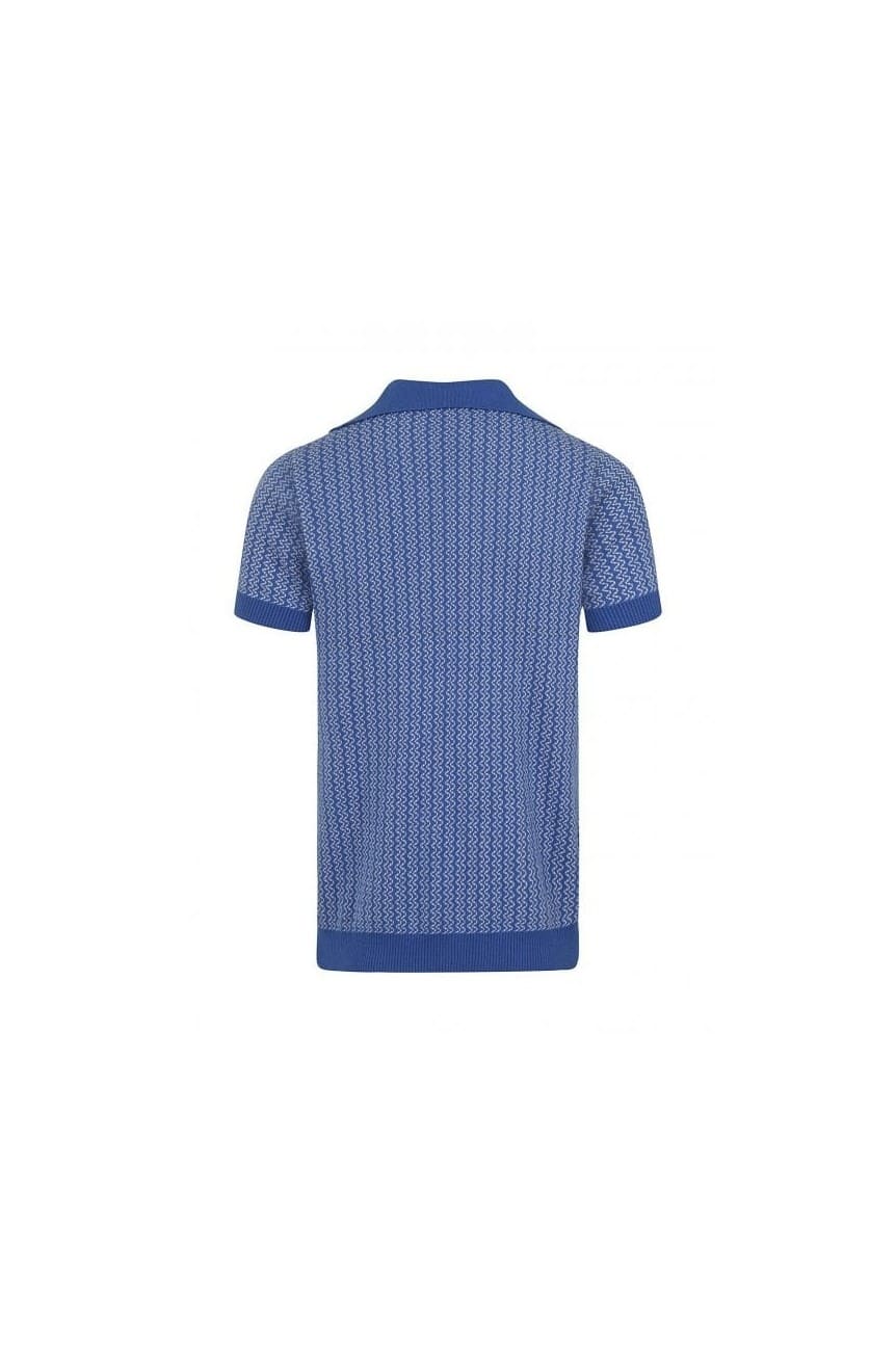 Polo vintage bleu pour homme