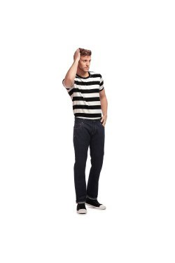 Jean brut bleu rockabilly années 50