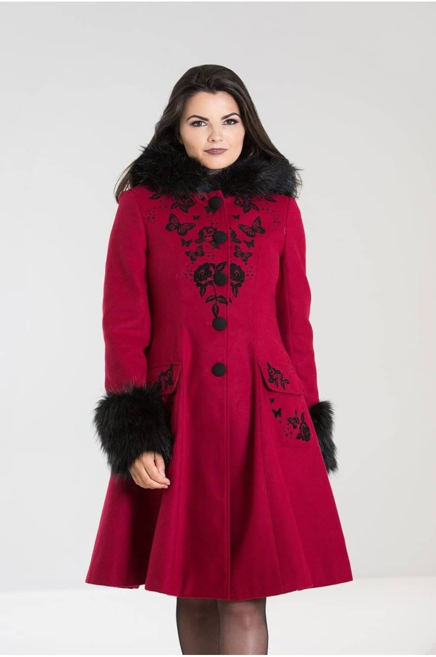 Manteau hell bunny rouge