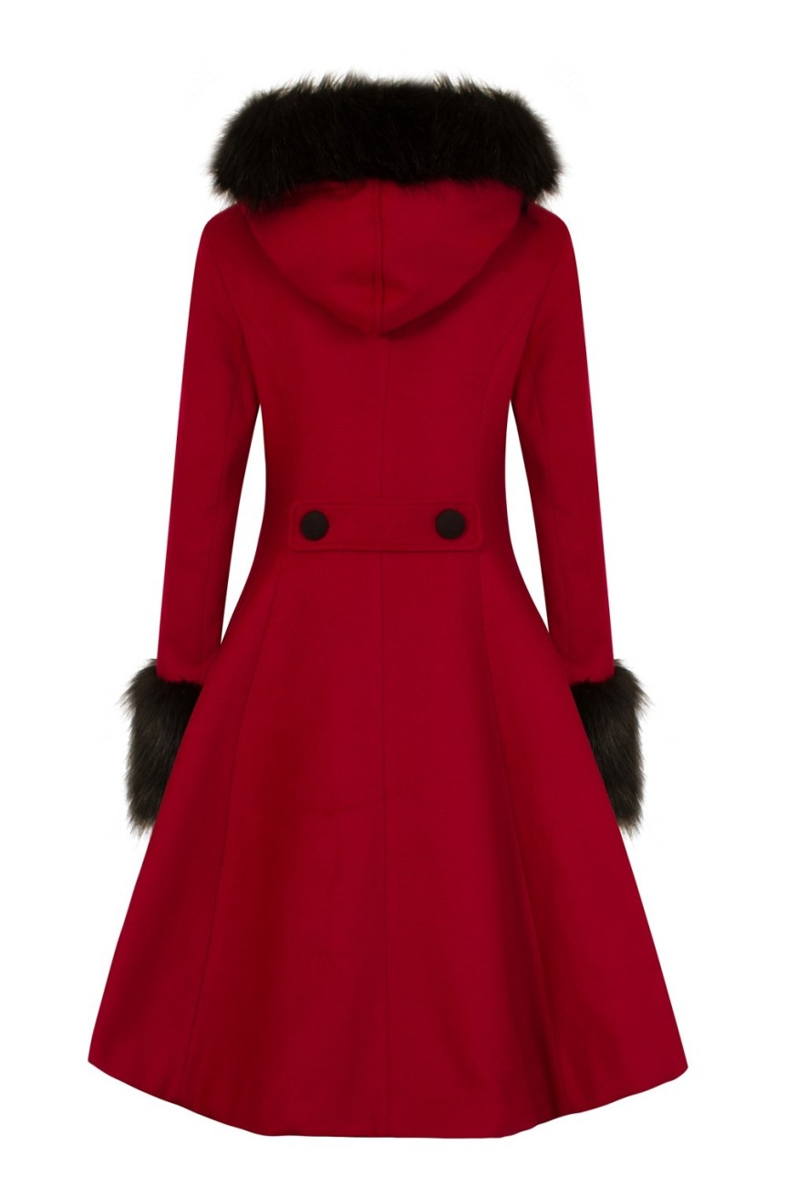 Manteau hell bunny vintage rouge