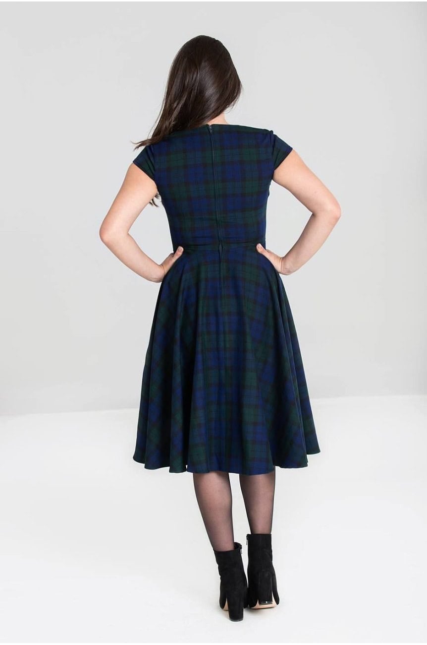 Robe écossais vert hell bunny
