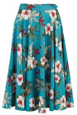 Jupe hawaiienne bleue