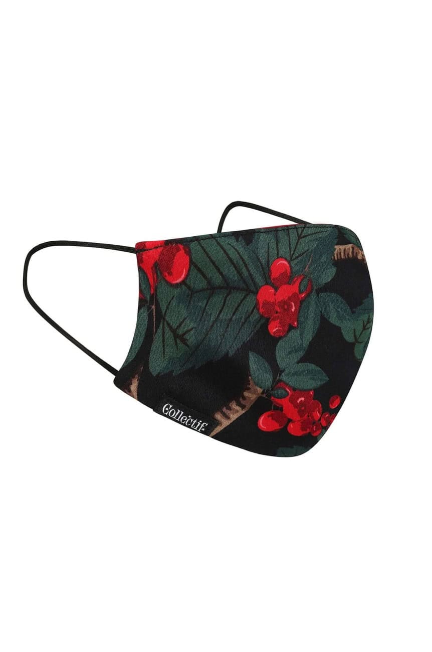 Masque rétro a fleurs