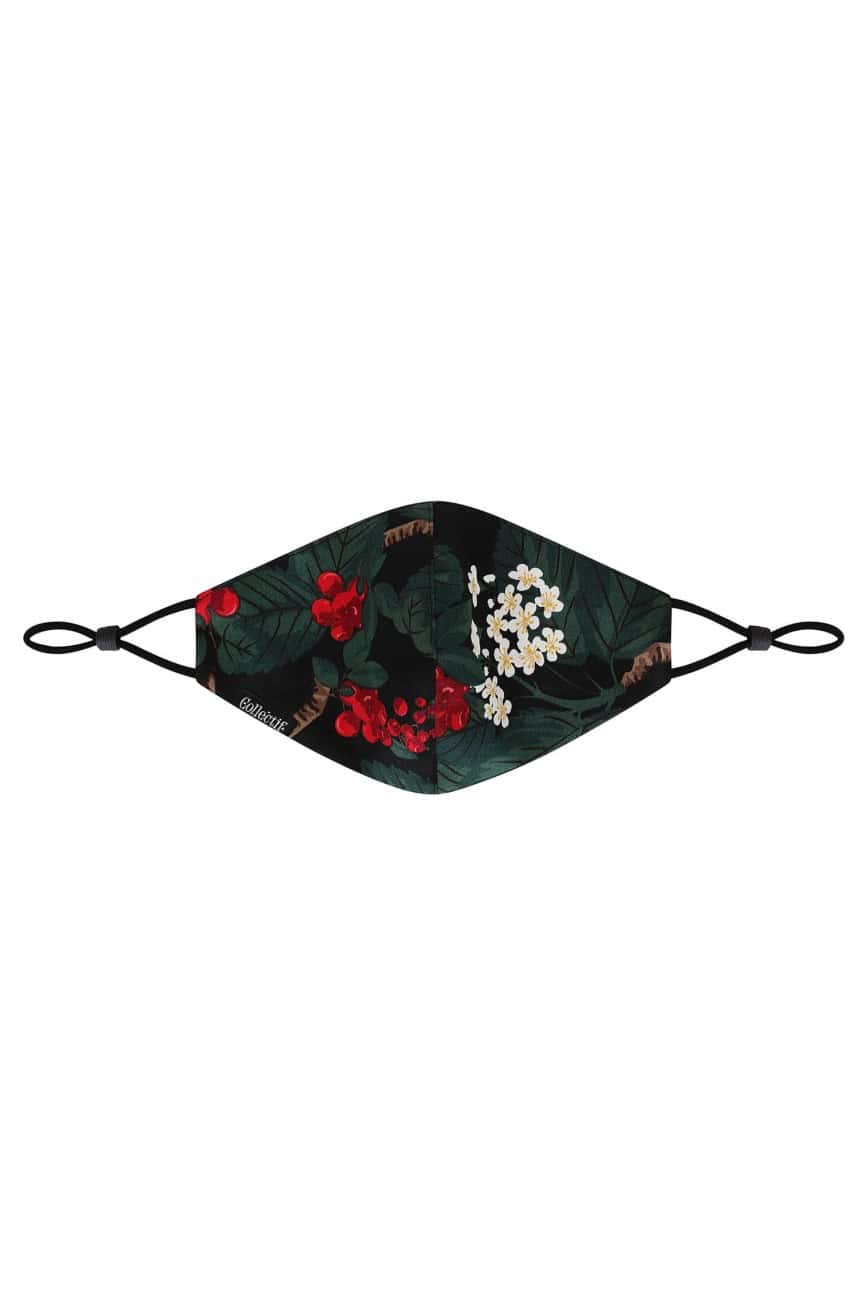 Masque rétro a fleurs