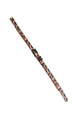 Ceinture rétro leopard et noir