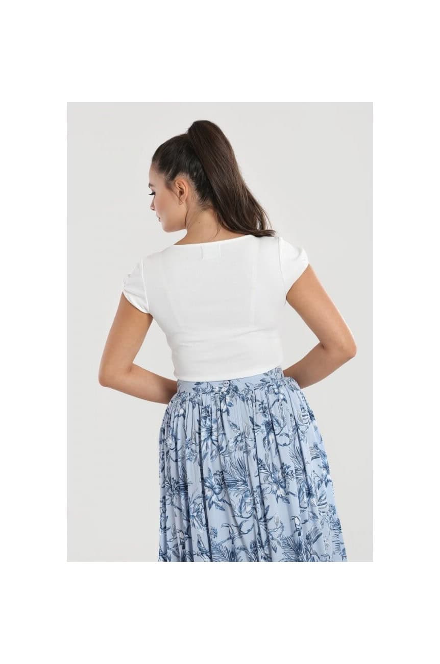Haut pin-up ivoire 