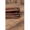 Portefeuille Rumble59 en cuir marron