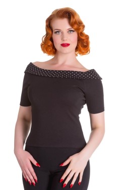 Haut rockabilly noir
